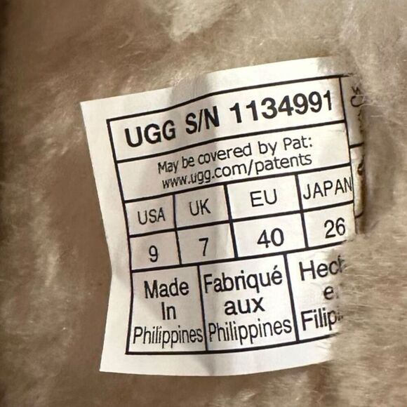 UGG Classic Mini Platform Boot Chestnut Suede Sheepskin Lined Women’s Size 9 EU - Picture 9 of 10